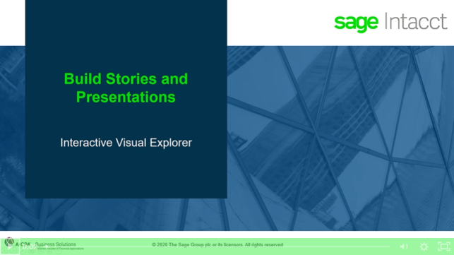 Build stories and presentations video title page.